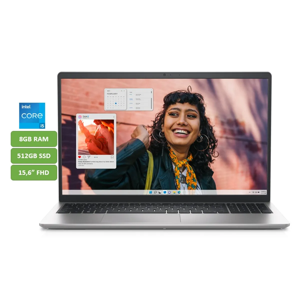 DELL - PORTATIL DELL INSPIRON - CORE I5 1334U - 8GB RAM - 512GB SSD - 15,6" FHD - MOD: 15 3530 - COMPUTADOR