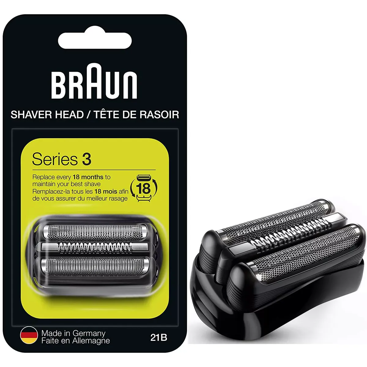 BRAUN - Cabezal Repuesto Braun Afeitadora Serie 3