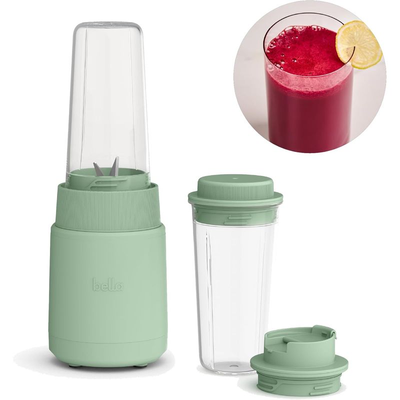 BELLA - Licuadora portátil Bella 6 Pcs diseño Press & Twist 240W