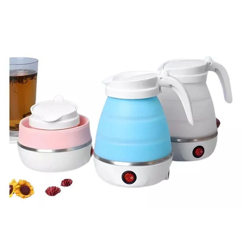 GENERICO - Tetera Eléctrica Hervidor De Agua Portátil Plegable 600ml