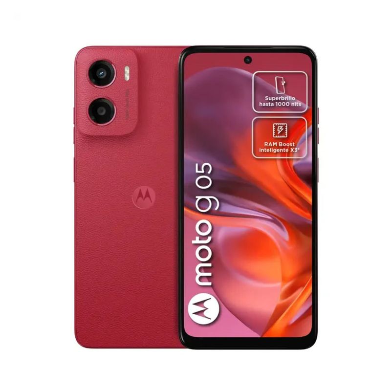 MOTOROLA - Celular Motorola G05 4GB 128GB Rojo