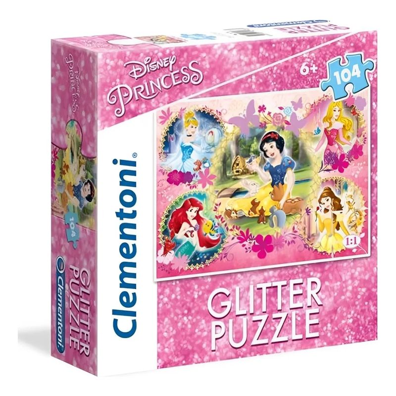 CLEMENTONI - Rompecabezas Princesas Disney Brillo Clementoni Para Niños