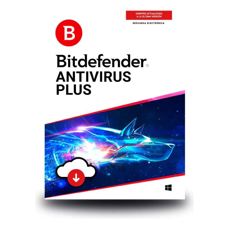 BITDEFENDER - Bitdefender Antivirus Plus - 5 Pcs - 1 Año