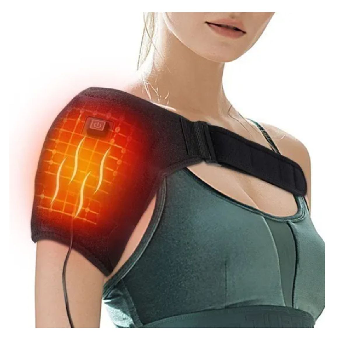GENERICO - Calentador De Hombros electrico Con Masajeador Y Soporte