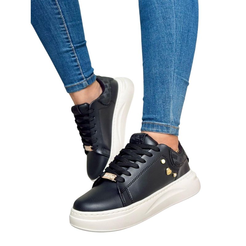 EVEGONZ - Tenis Casual de Moda Zapato Comodo de Mujer