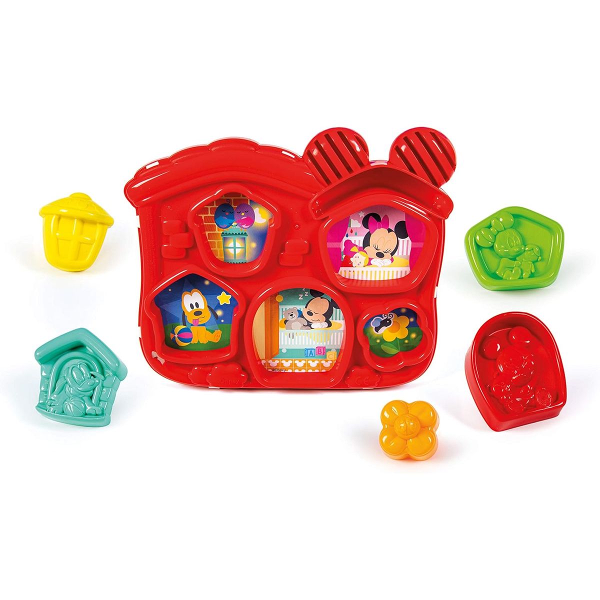 CLEMENTONI - Juego Didáctico Casa De Formas Disney Baby Para Niños