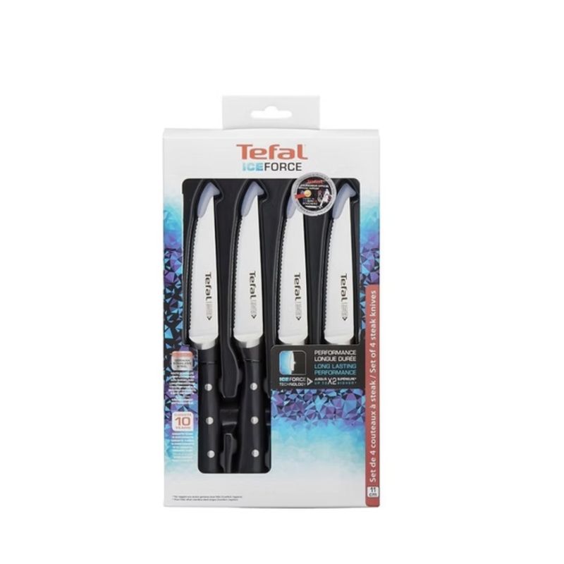TEFAL - Set De Cuchillos X4 Steak Tefal Iceforce