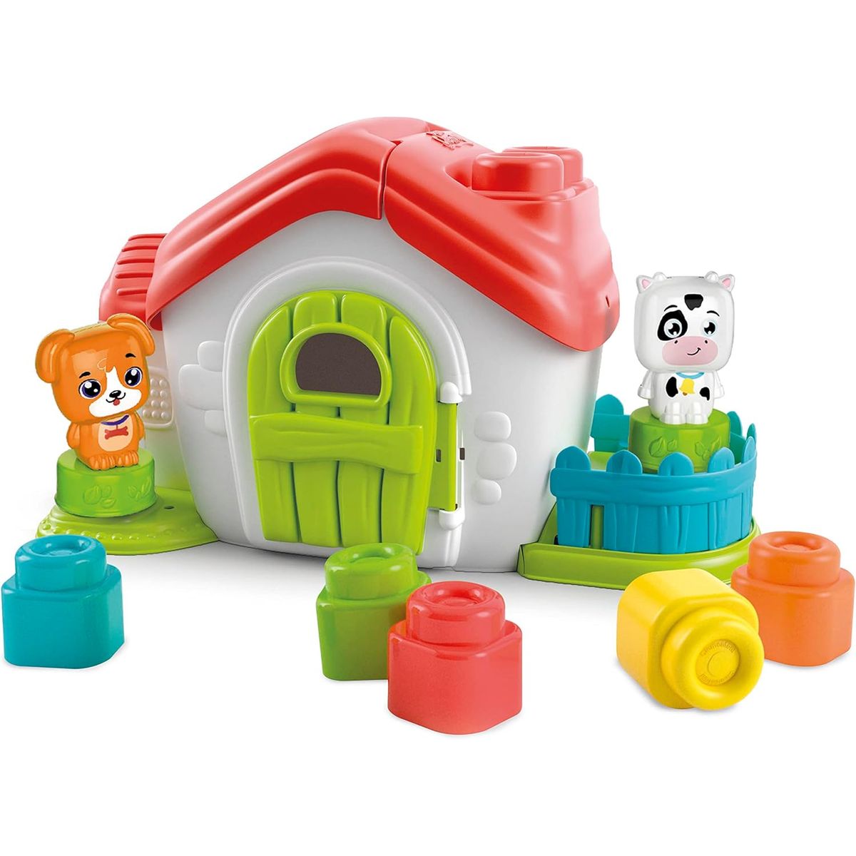 CLEMENTONI - Juego Didáctico Encajable Primer Granja Sensorial Para Niños