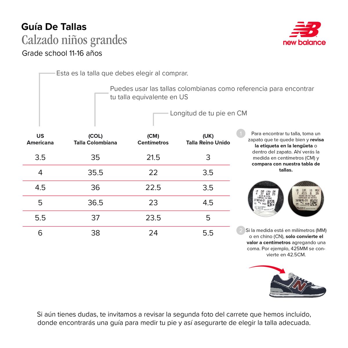 NEW BALANCE - Tenis Deportivos New Balance Original 574 Gris Para Niños