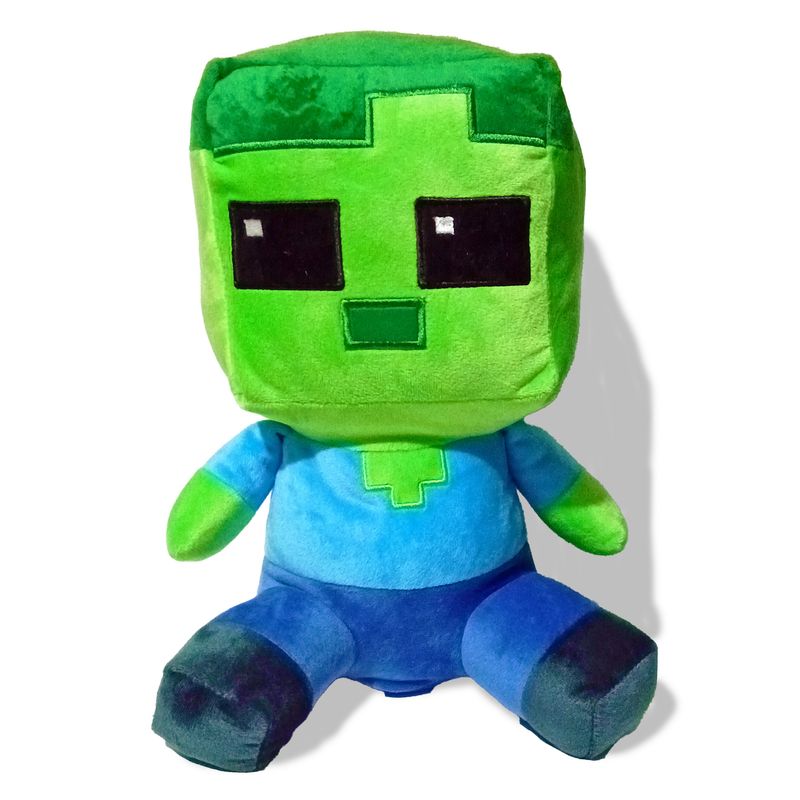 GENERICO - Peluche Muñeco Minecraft Zombie 30 Cm