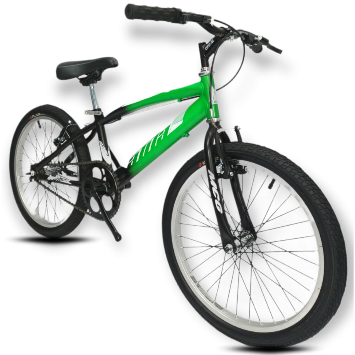 ATILA - Bicicleta Niño 24 Rines En Aluminio Sin Cambios Verde