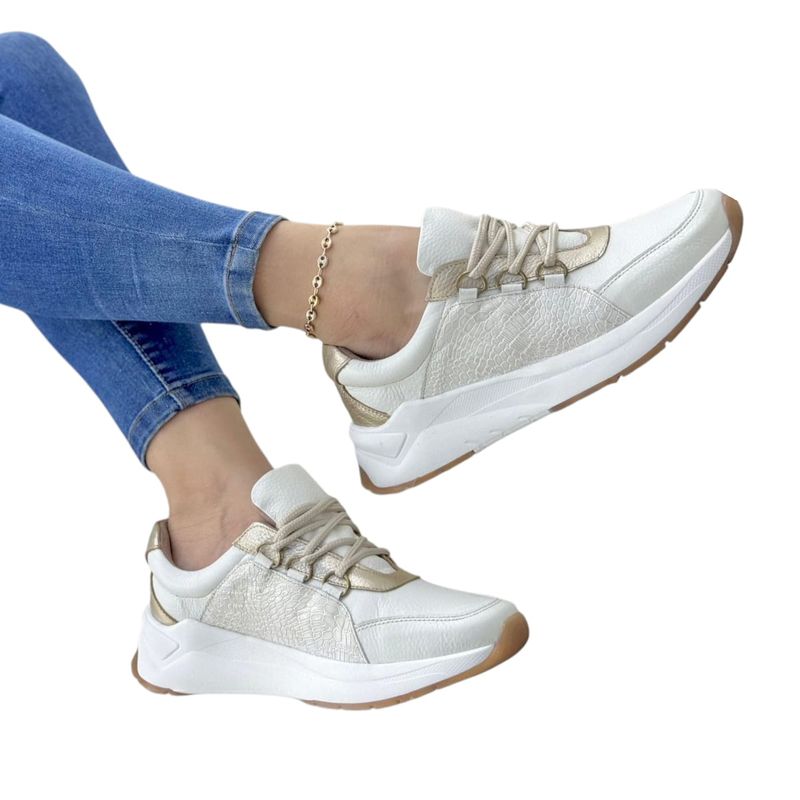 EVEGONZ - Zapatos Deportivos Para Mujer Tenis En Cuero