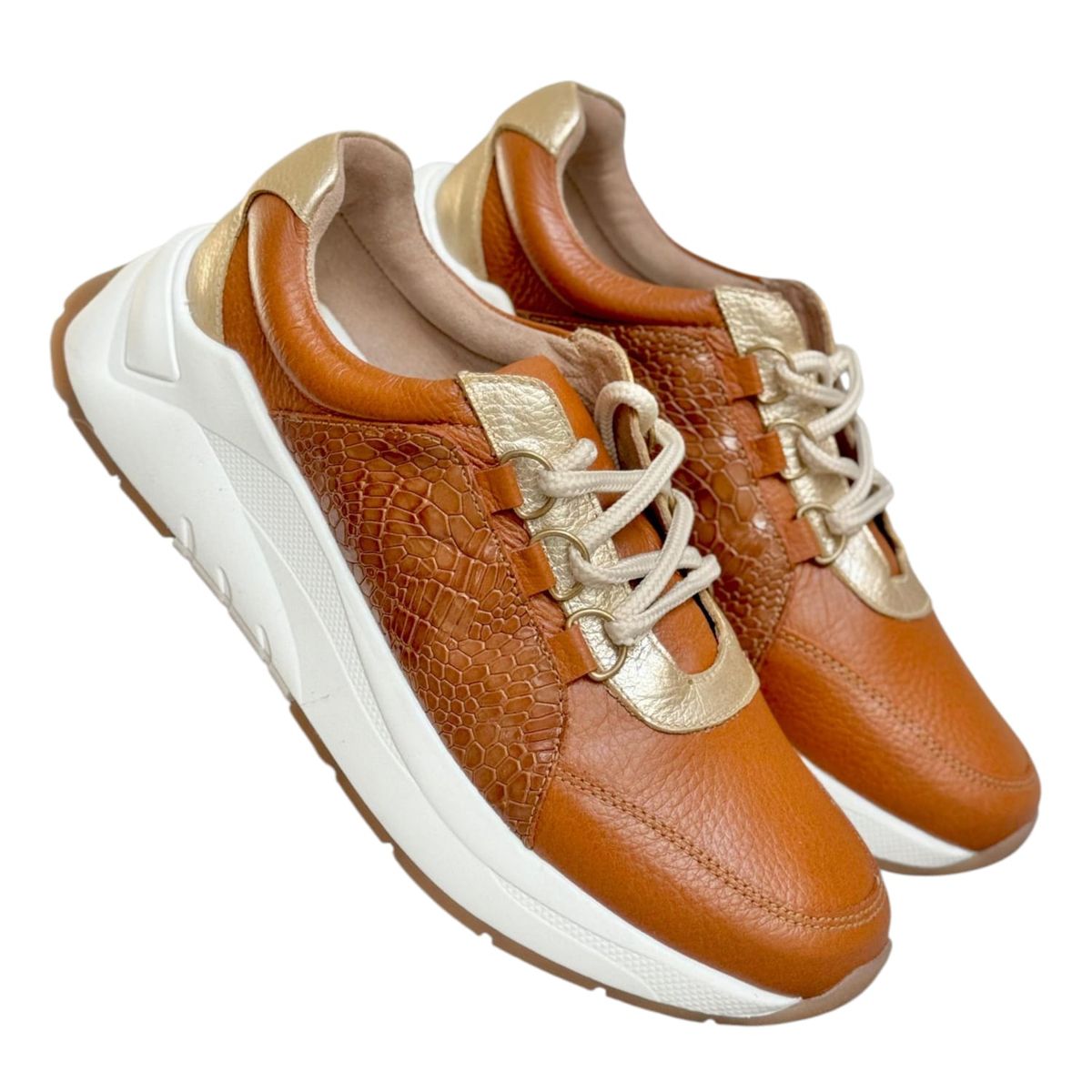 EVEGONZ - Zapatos Deportivos Para Mujer Tenis En Cuero