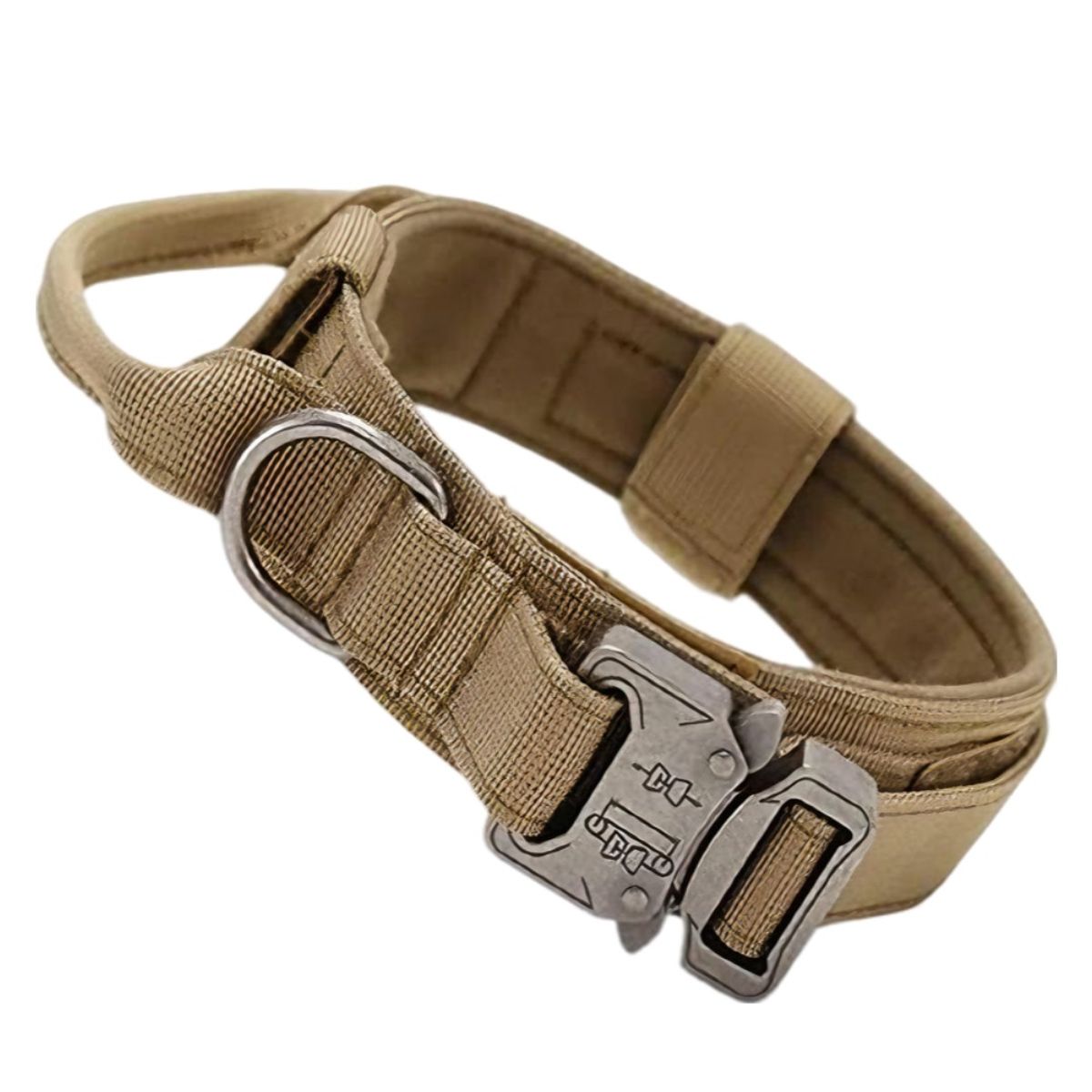 GENERICO - Collar Táctico Militar Ajustable Duradero Para Perro Cafe L