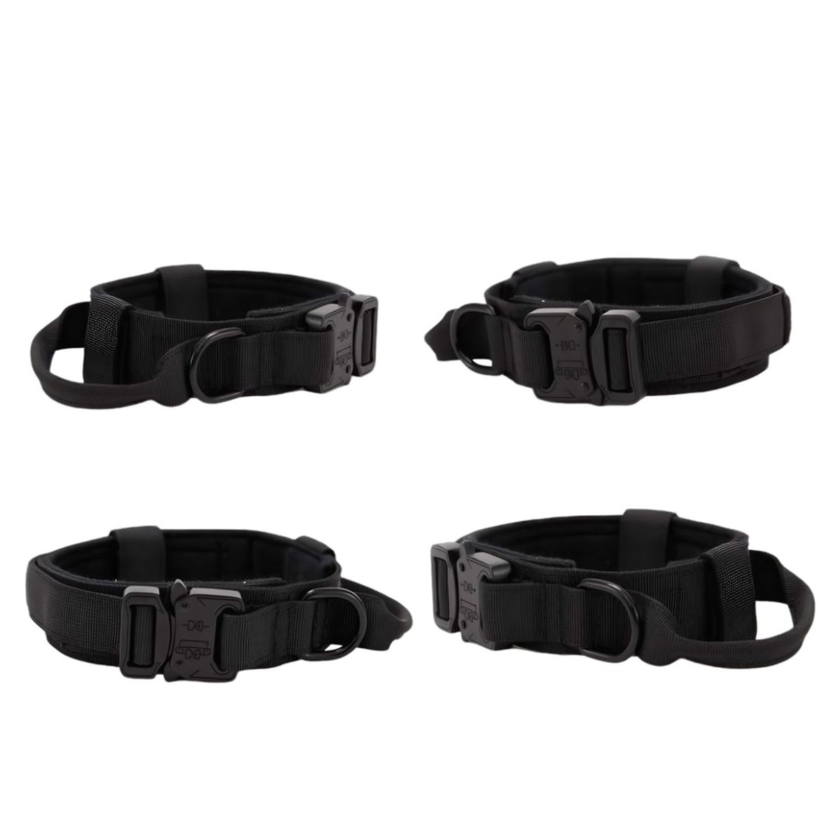 GENERICO - Collar Táctico K1 Ajustable Para Perro - Militar Negro L