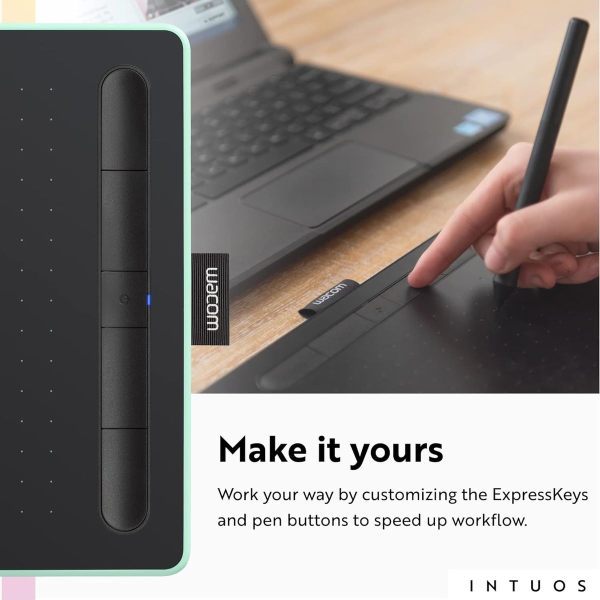WACOM - Tableta digitalizadora Wacom Intuos S CTL-4100WL con Bluetooth black