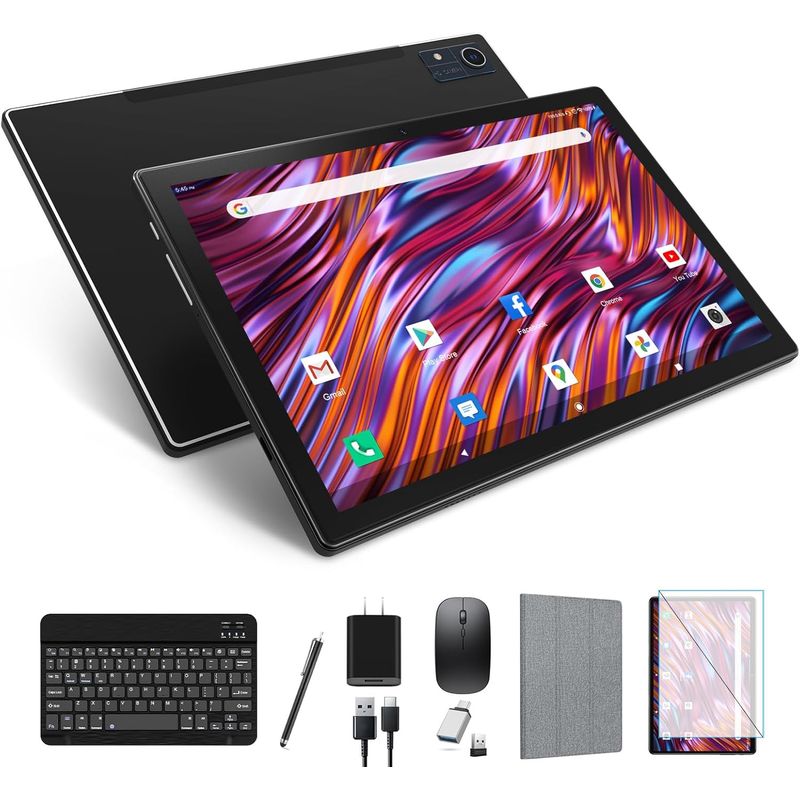 GENERICO - Tablet Android 13 2025, 128gb+16 (8+8 Expandir) Gb/512gb Octa-Core+Teclado+Mause+Lapiz