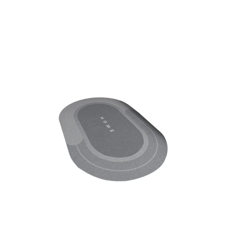 SKY - Tapete De Baño Ultra Absorbente Antideslizante Color Oval Gray L As described