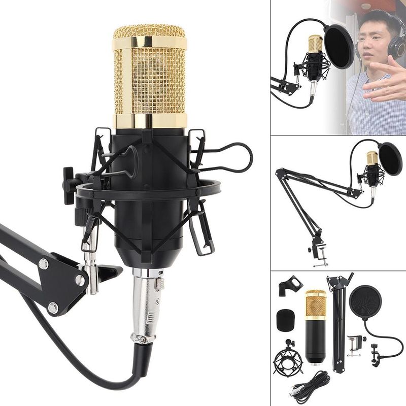 CACHET - Microfono Profesional Bm800 + Tripode Studio Grabacion