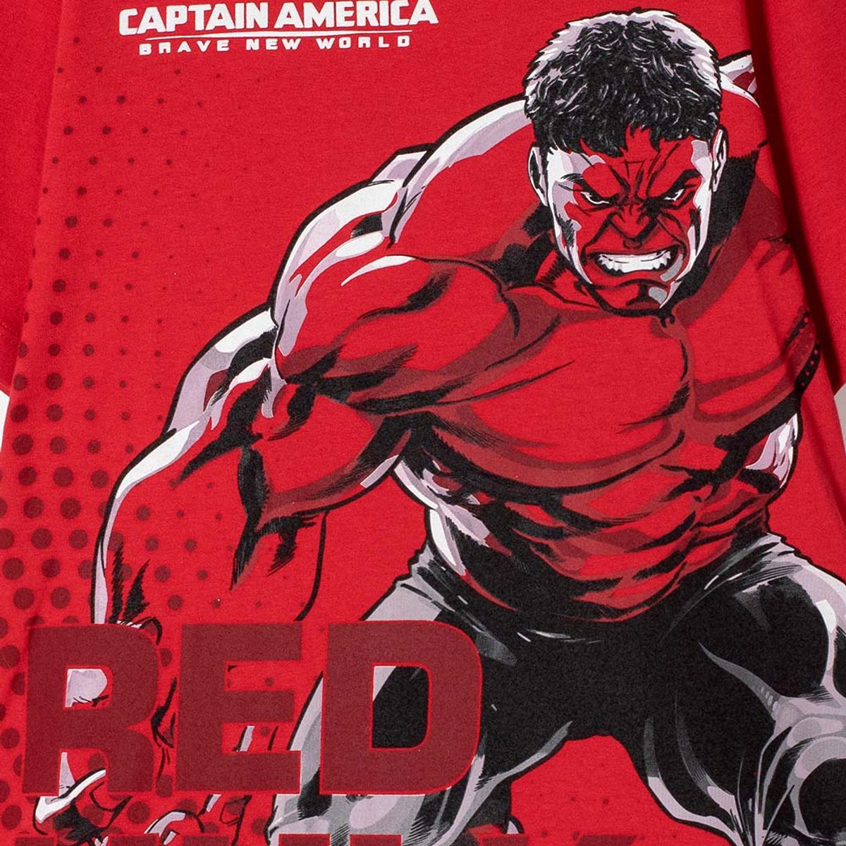 MARVEL - Camiseta del Capitán América roja estampada en frente para niño