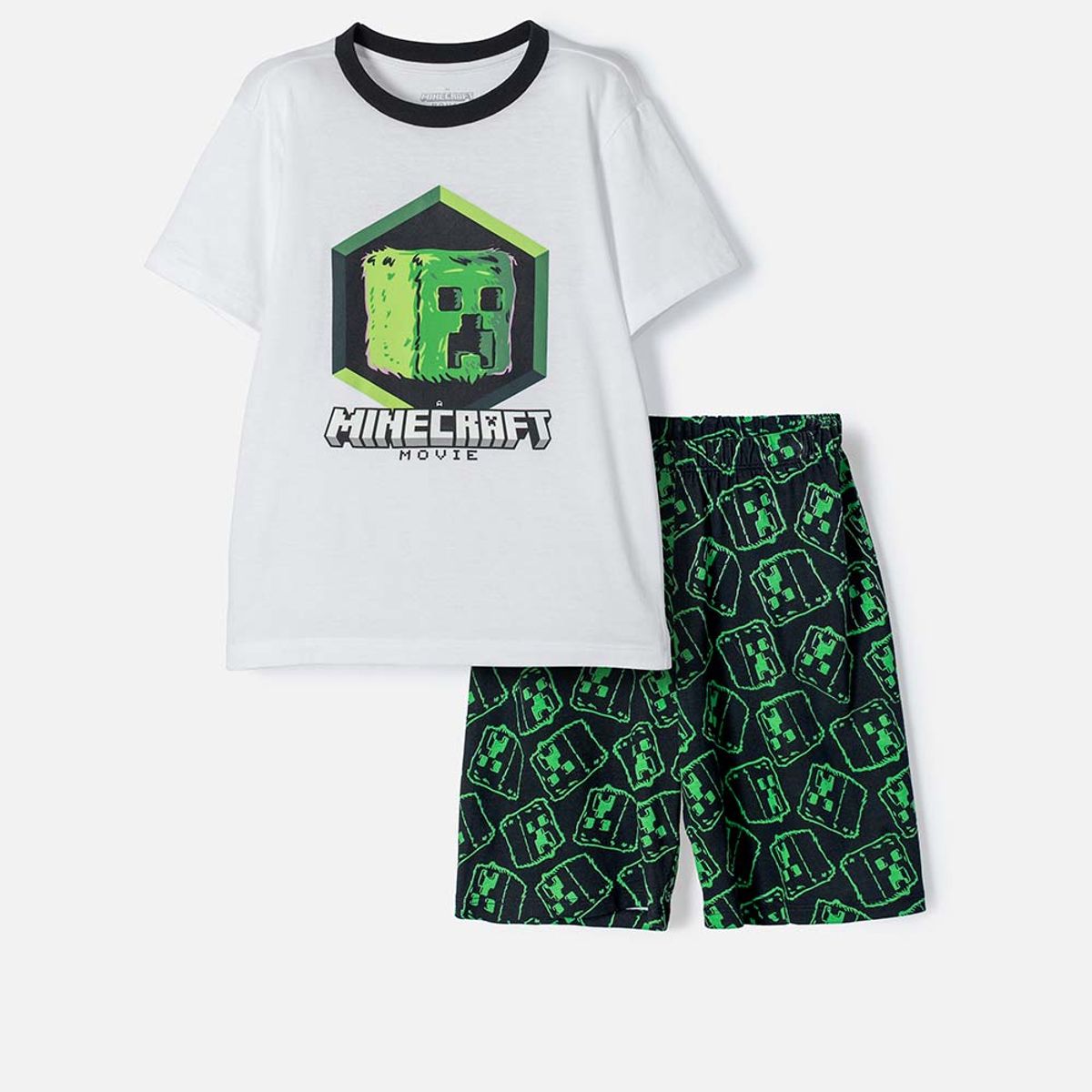 MINECRAFT - Pijama Minecraft con bermuda niño