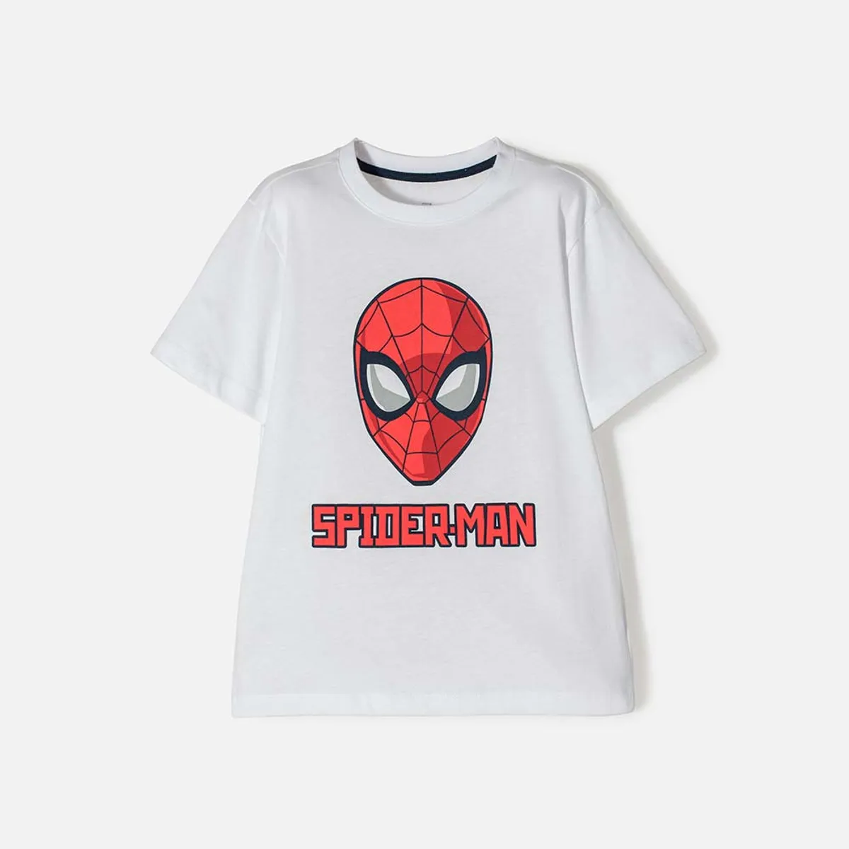 MARVEL - Camiseta de Spider-man manga corta blanca para niño