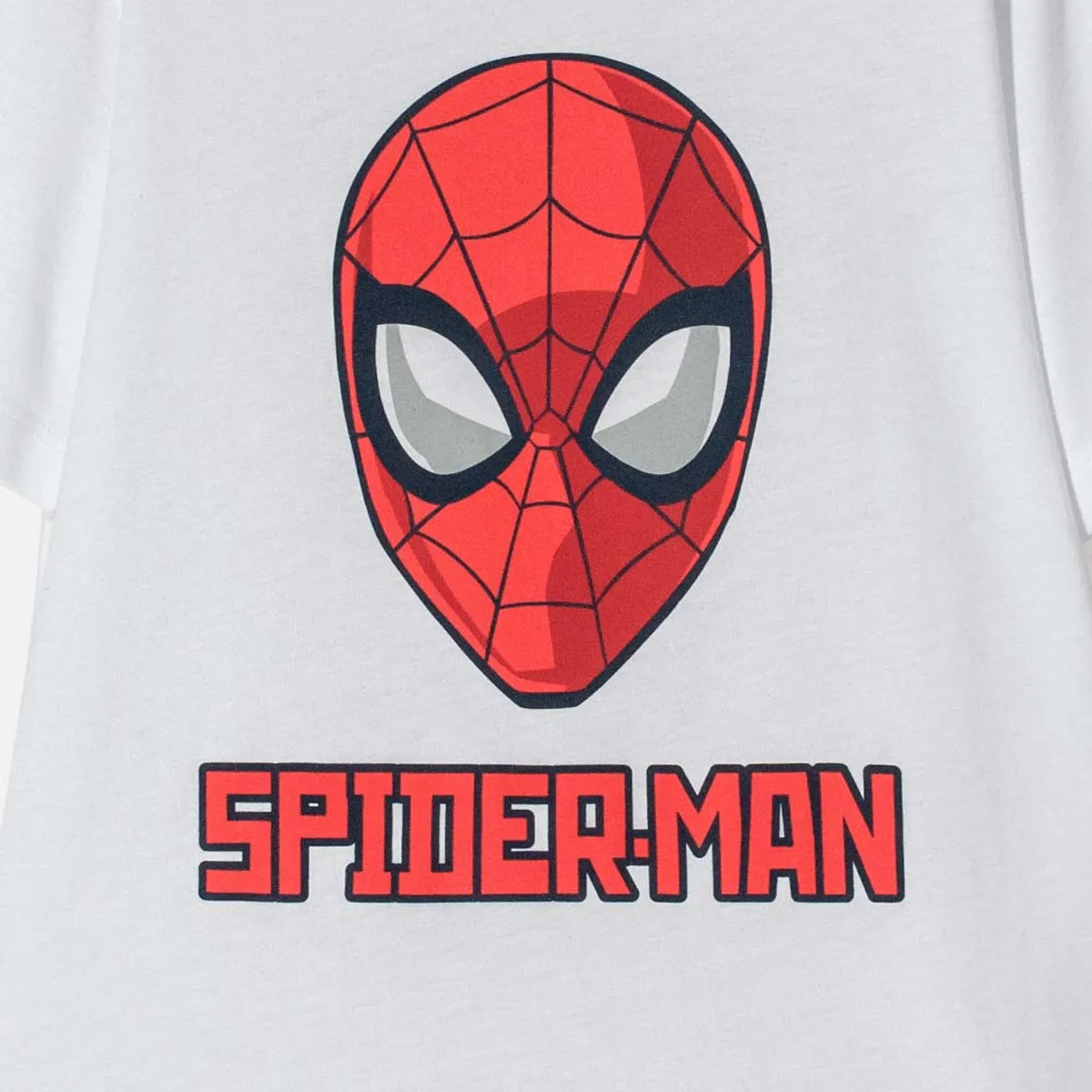 MARVEL - Camiseta de Spider-man manga corta blanca para niño
