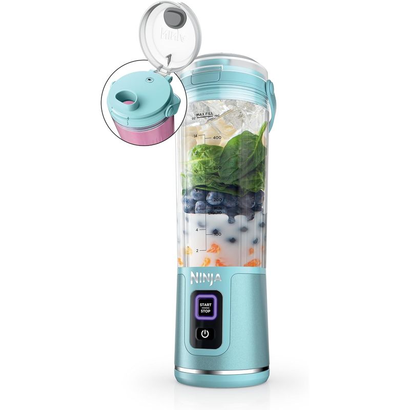NINJA - Licuadora Portátil Ninja 18oz Recargable USB-C BC151AQ