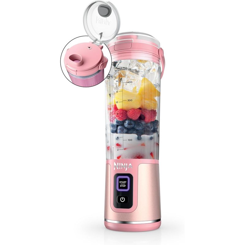 NINJA - Licuadora portátil Ninja 18oz recargable USB-C BC151PK