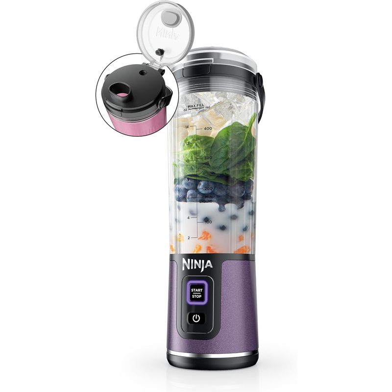 NINJA - Licuadora portátil Ninja USB-C 18oz BPA libre BC151PL