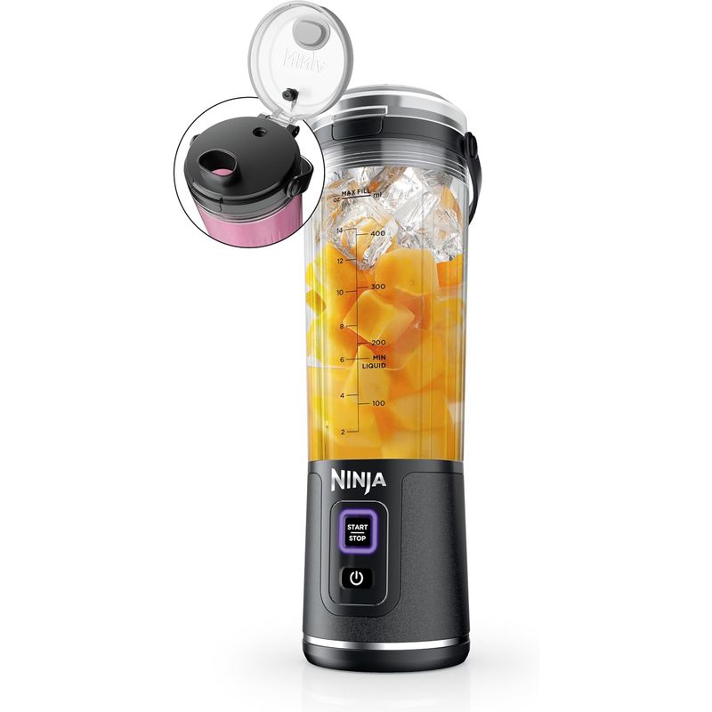 NINJA - Licuadora portátil Ninja 18oz USB-C recargable modelo BC151MB