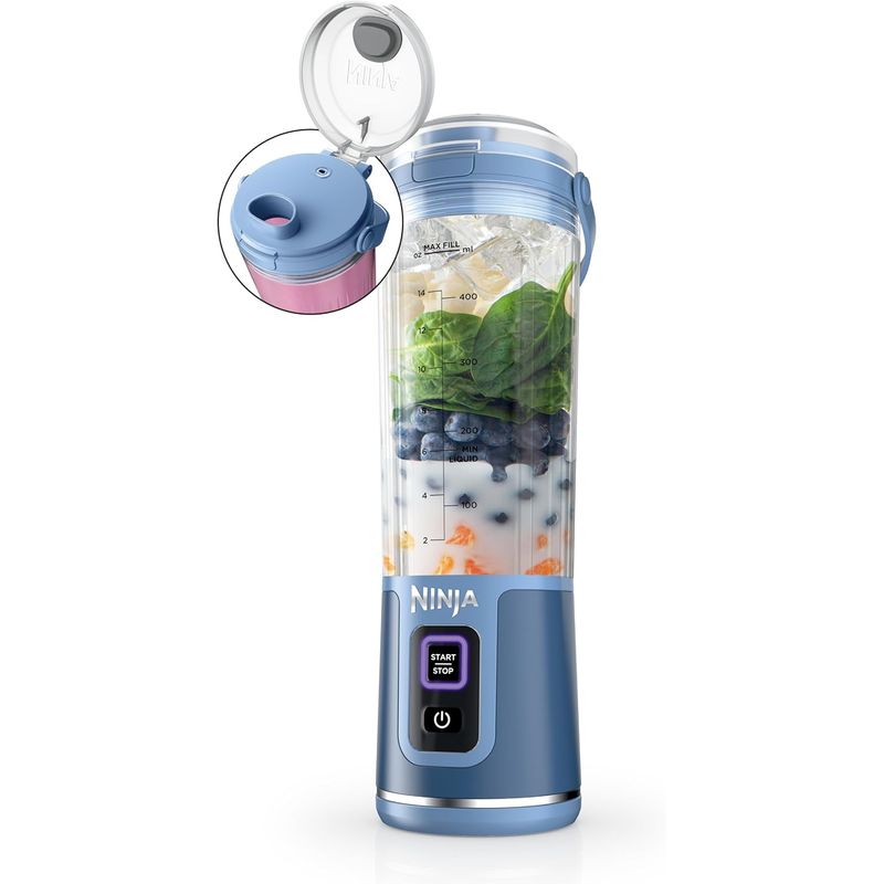 NINJA - Licuadora portátil Ninja 18oz recargable USB-C BC151ND