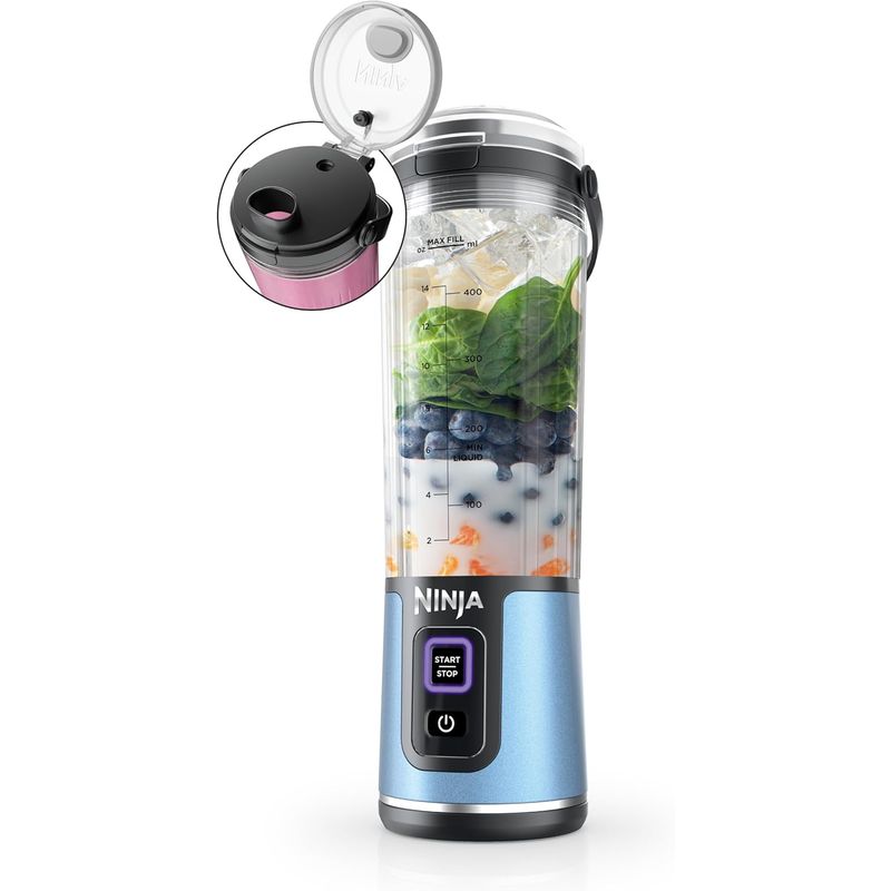 NINJA - Licuadora Portátil Ninja 18oz Recargable USB-C BC151BM