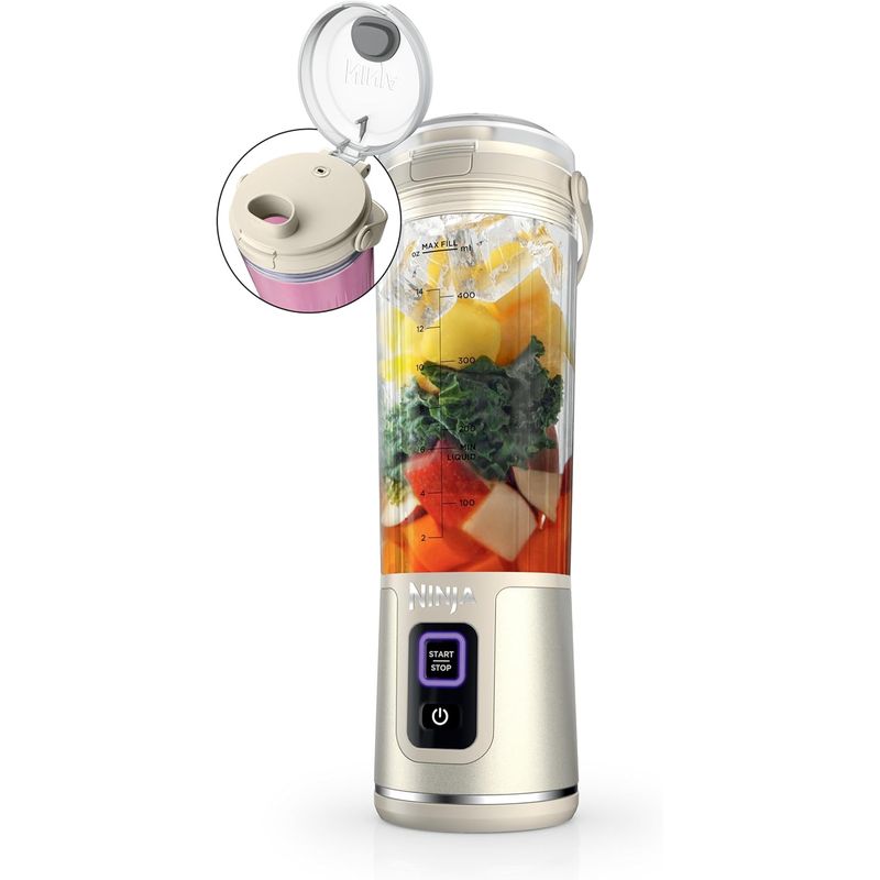 NINJA - Licuadora portátil Ninja 18oz recargable USB-C BC151VB