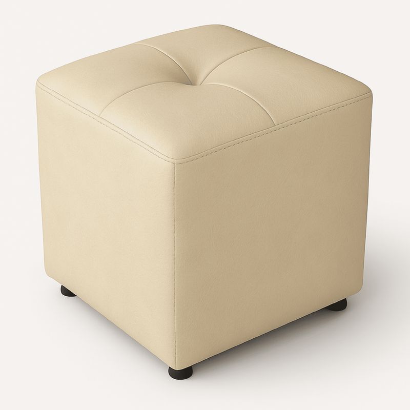 PUFF BOGOTA - Puff cubo Beige 40 x 40 x 42
