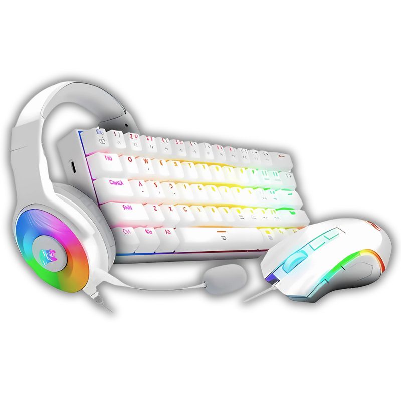 REDRAGON - COMBO GAMER 3 EN 1 REDRAGON S129 BLANCO