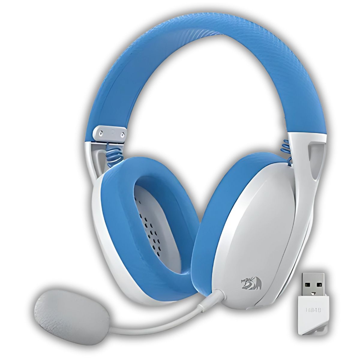 REDRAGON - DIADEMA GAMER INALAMBRICA REDRAGON IRE PRO H848B AZUL-BLANCO