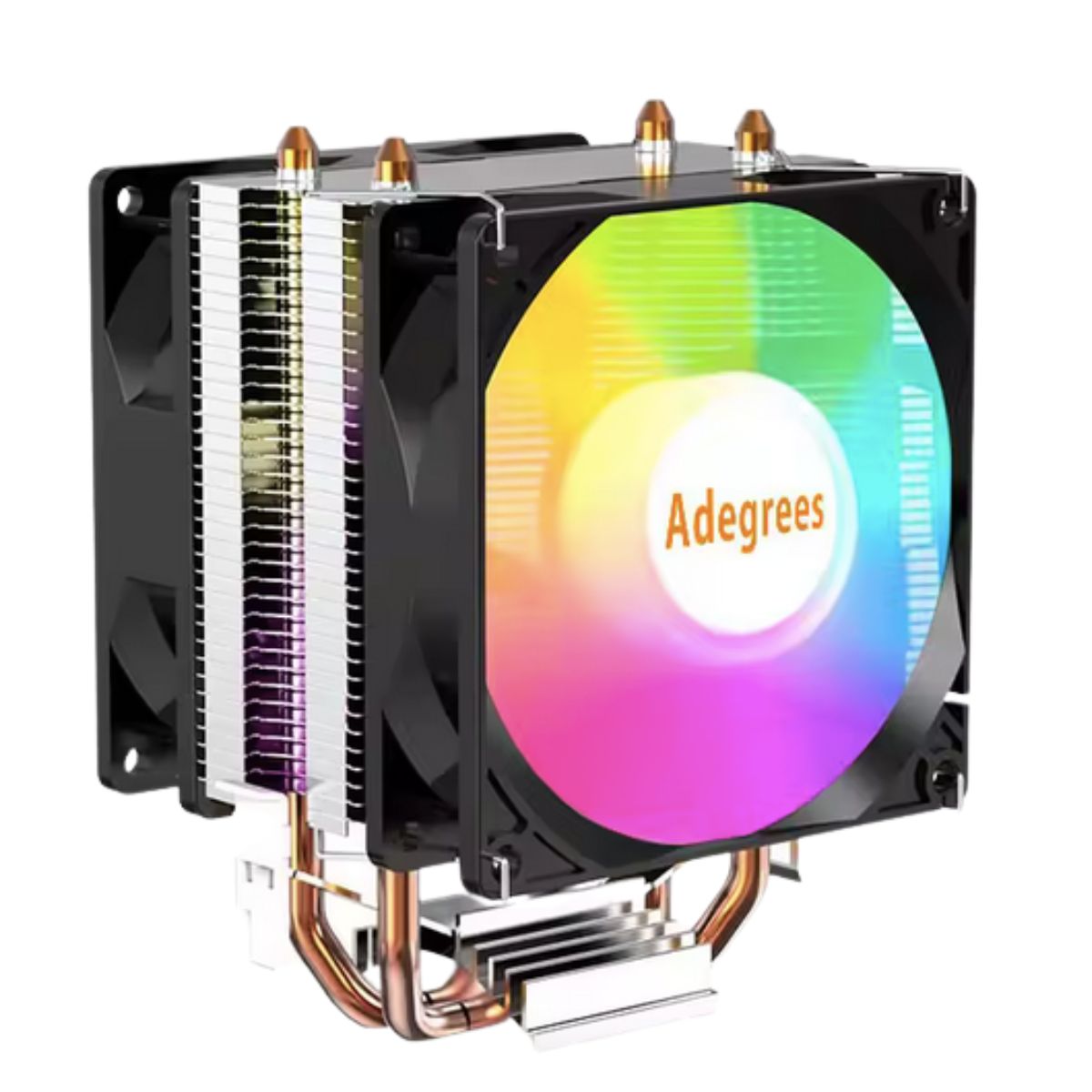GENERICO - Enfriador De Aire disipador de calor Bord INTEL-AMD 1200-1700 2 Ventiladores Led