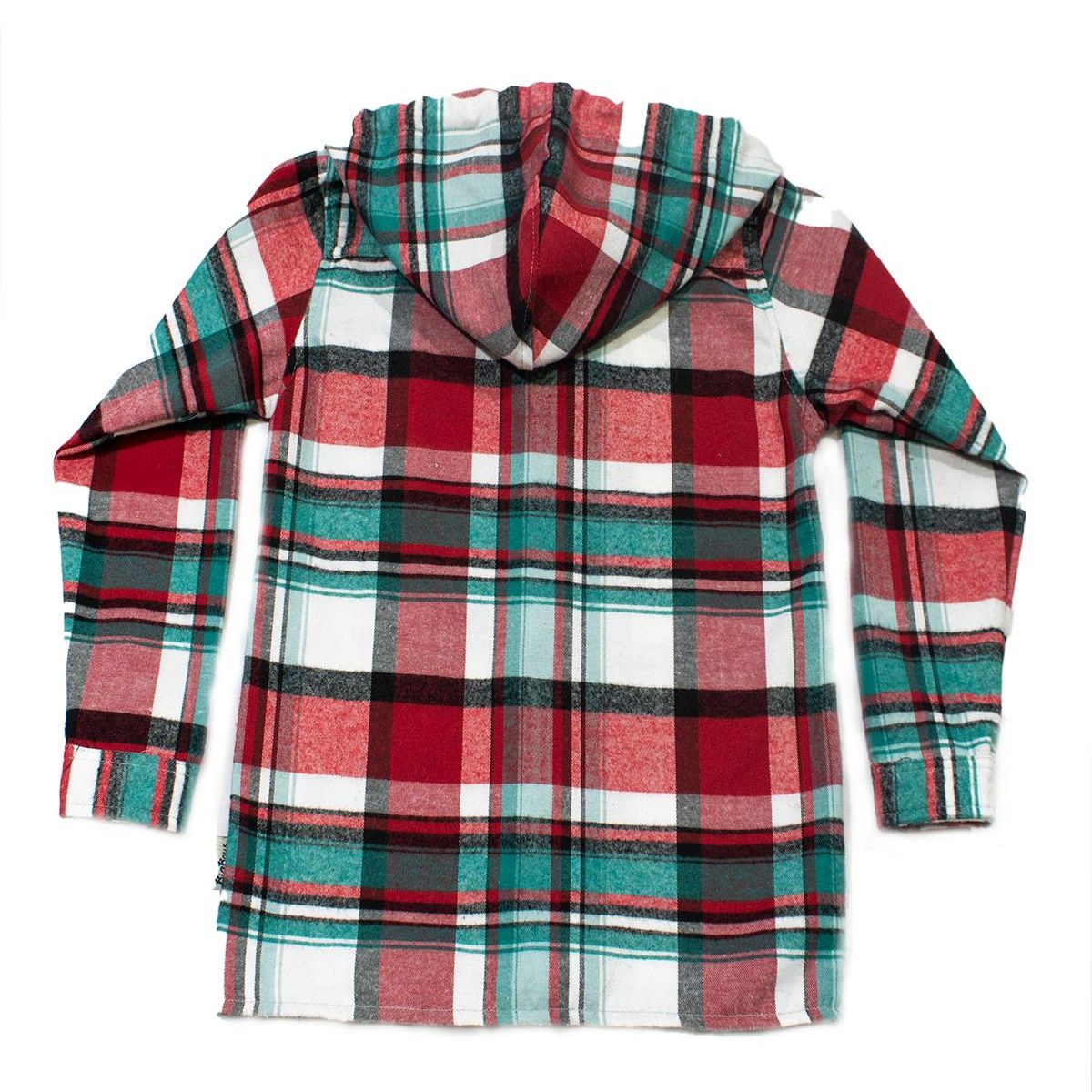 BIGBOYS - Camisa Leñador Roja Combinada Niño