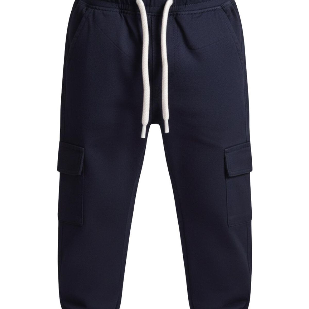BIGBOYS - Pantalon Drill Jogger Cargo Azul Oscuro Niño