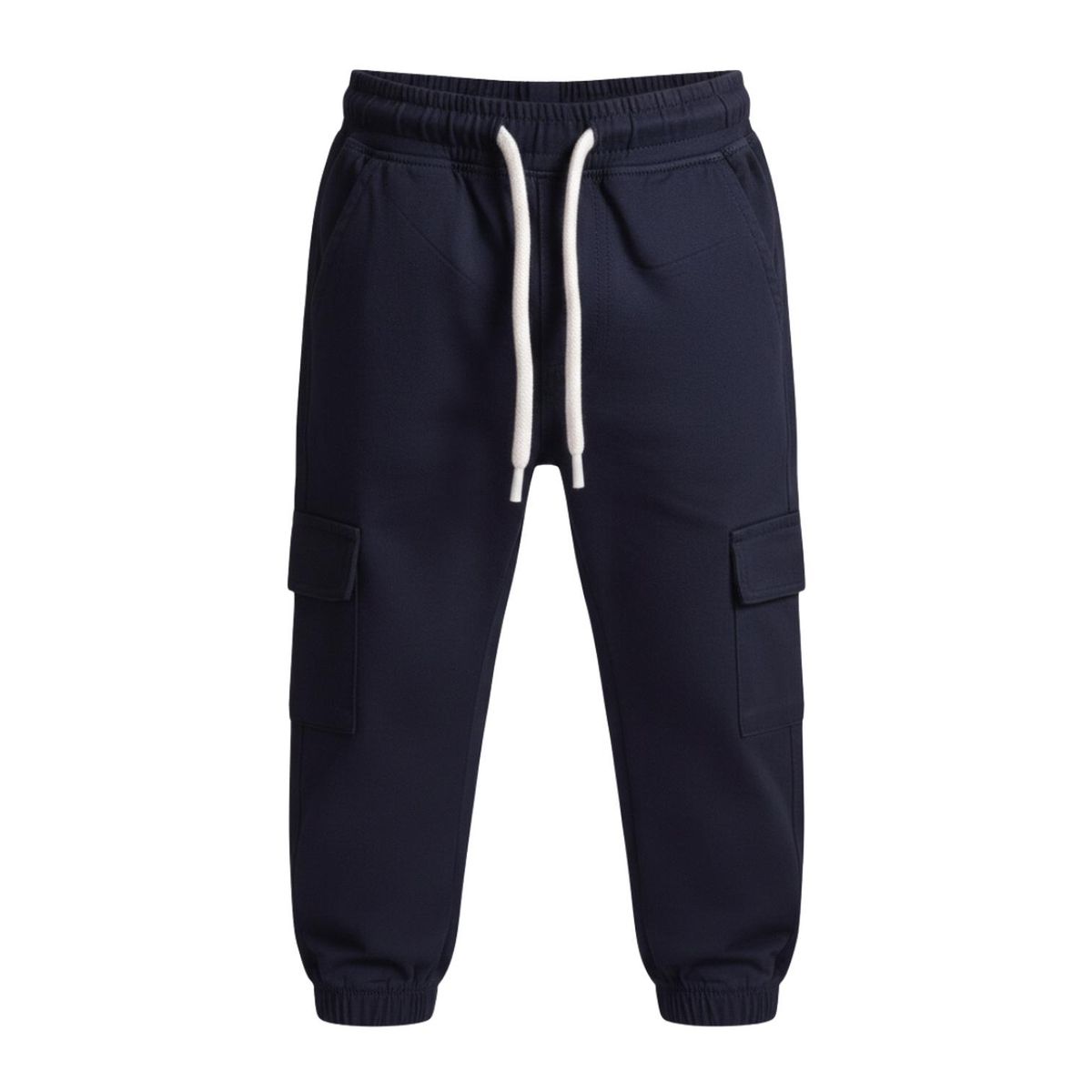 BIGBOYS - Pantalon Drill Jogger Cargo Azul Oscuro Niño