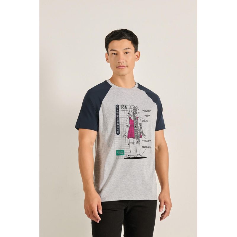 KOAJ - KOAJ Camiseta manga corta ranglan de la Squid Games HOMBRE