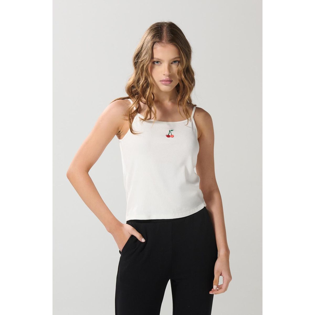 KOAJ - KOAJ Camiseta de tiras con estampado Mujer