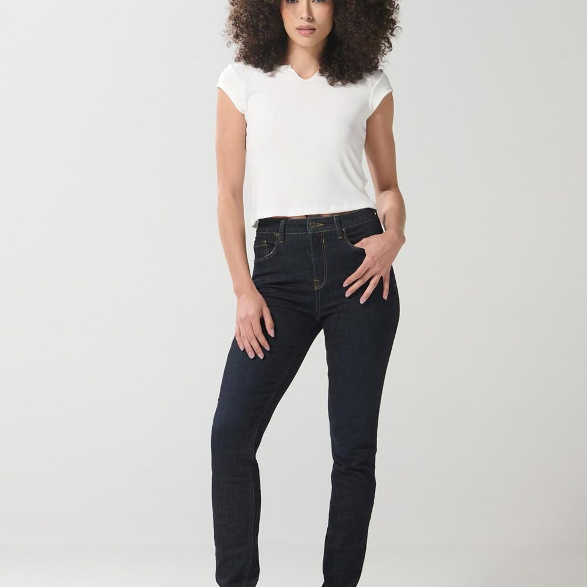 KOAJ - KOAJ Camiseta manga ranglan unicolor con abertura en frente Mujer