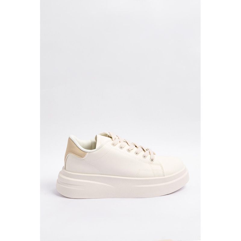 KOAJ - KOAJ Tenis unicolores de plataforma con talones en contraste MUJER