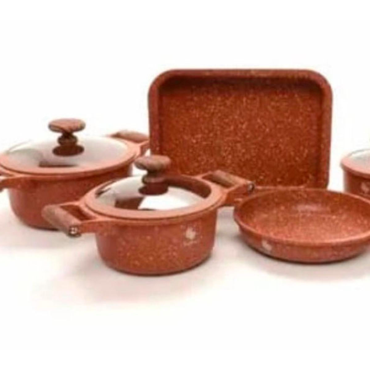 SCHAFFHAUSEN - Set de Ollas Schaffhausen en Marmol 8 Piezas