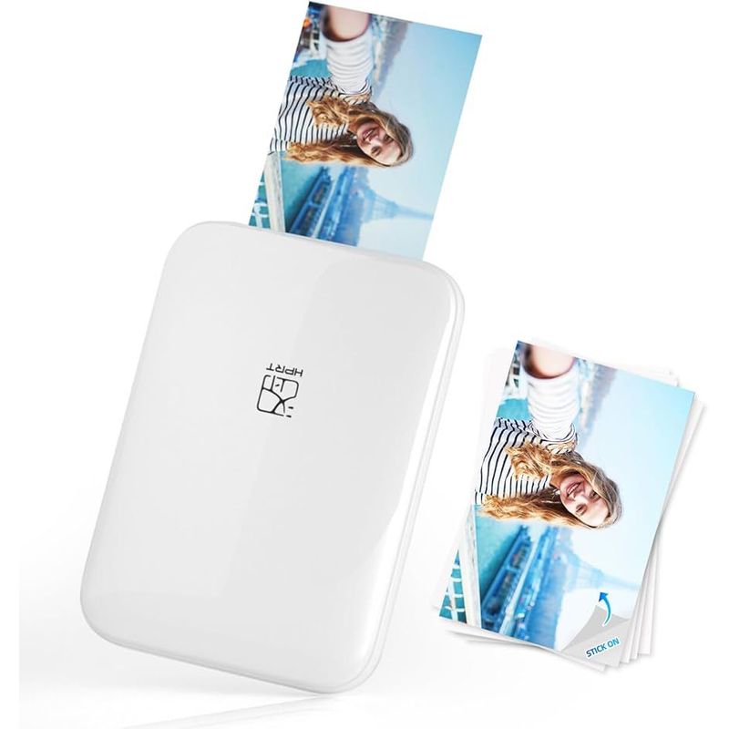 GENERICO - Mini impresora fotográfica Portátil Recargable inalámbrica HPRT MT53