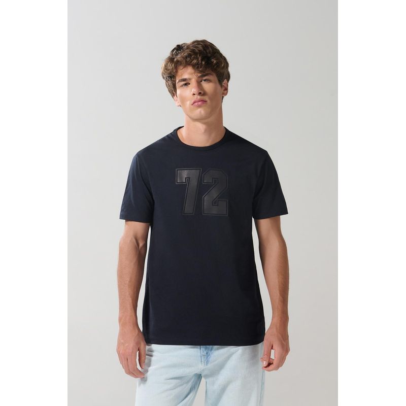 KOAJ - KOAJ Camiseta manga corta unicolor con estampado en frente HOMBRE