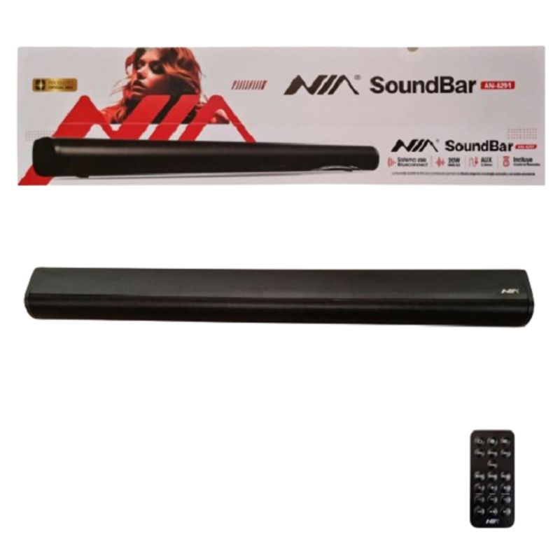 NIA - Barra De Sonido Con Control 82cm Hdmi Optico Profesional