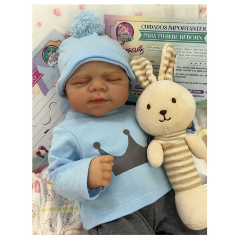 GENERICO - ❤ Lindo ❤ Bebe Reborn ❤ Salvador ❤ Ropa Gris❤
